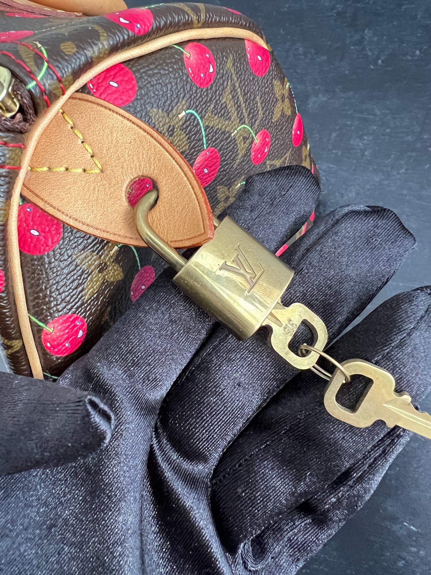 Louis Vuitton Takashi Murakami Cerises Cherry Speedy 25