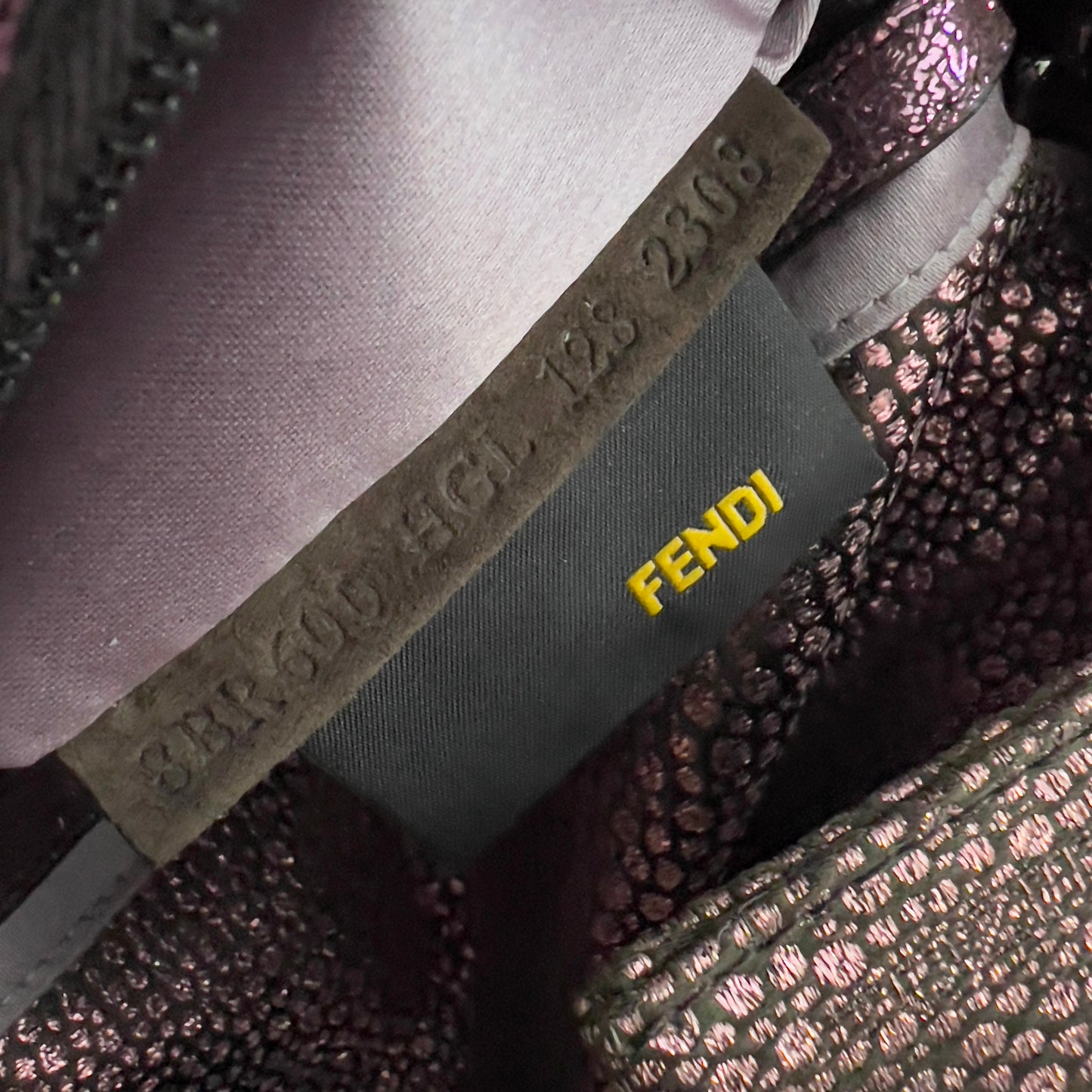 Fendi Metallic Purple Baguette