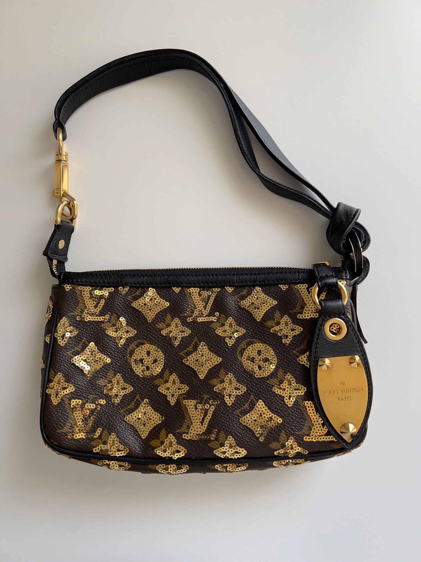 Pre-Owned Louis Vuitton monogram eclipse pochette accessories big size