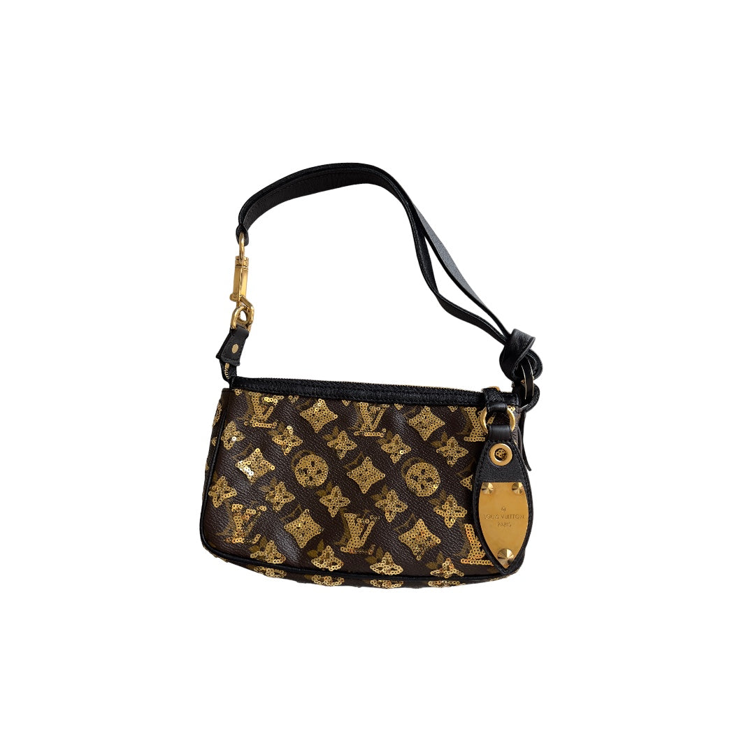Pre-Owned Louis Vuitton monogram eclipse pochette accessories big size