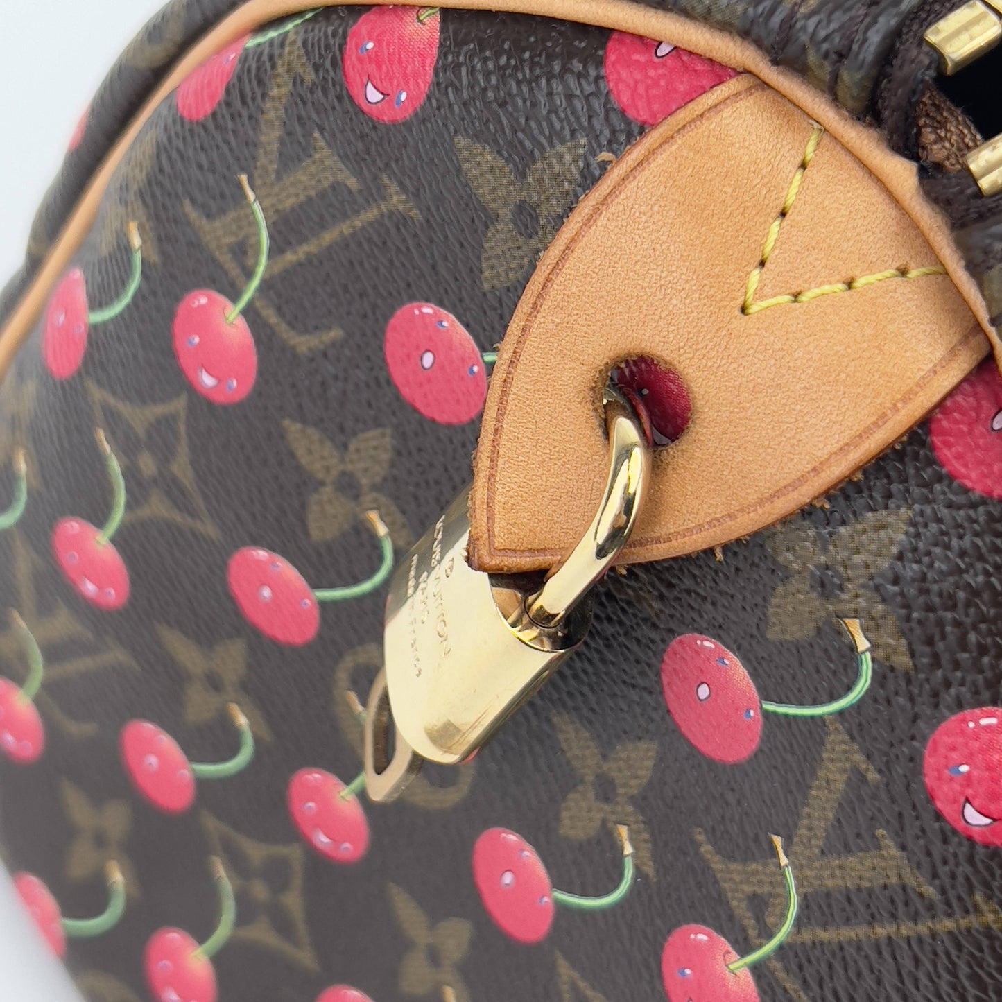 Vintage Louis Vuitton Monogram Cherries Speedy 25
