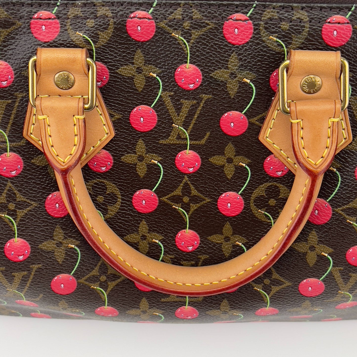 Vintage Louis Vuitton Monogram Cherries Speedy 25