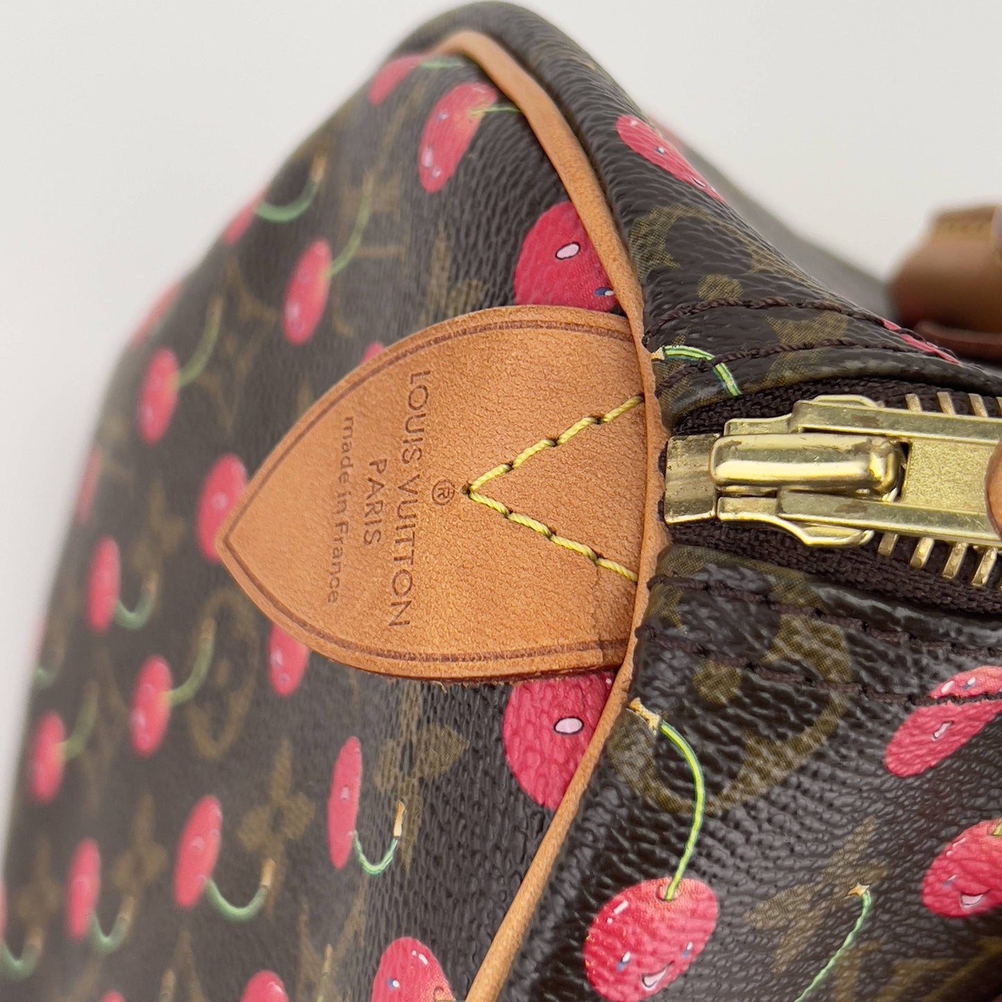Vintage Louis Vuitton Monogram Cherries Speedy 25