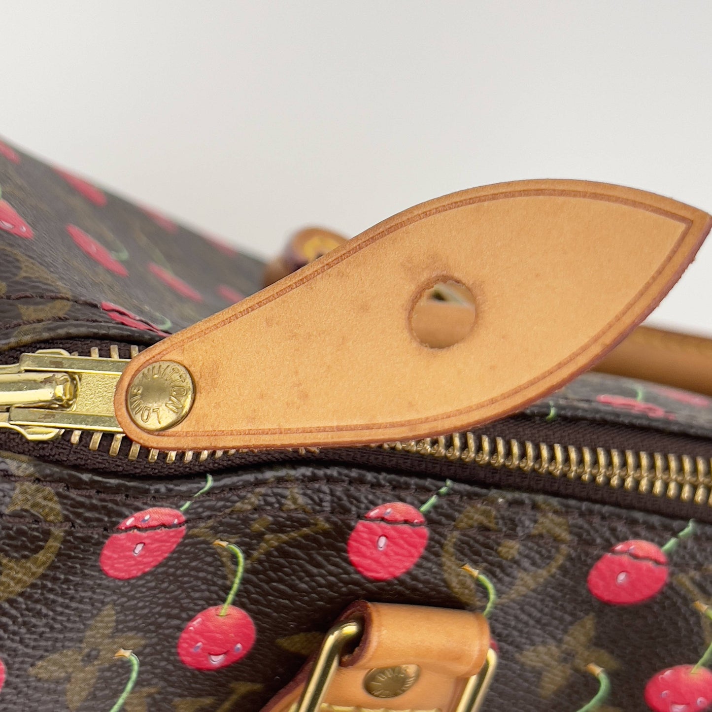 Vintage Louis Vuitton Monogram Cherries Speedy 25