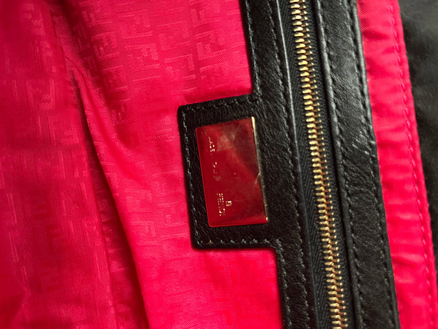 Fendi Multicolor Embroidered FF Baguette