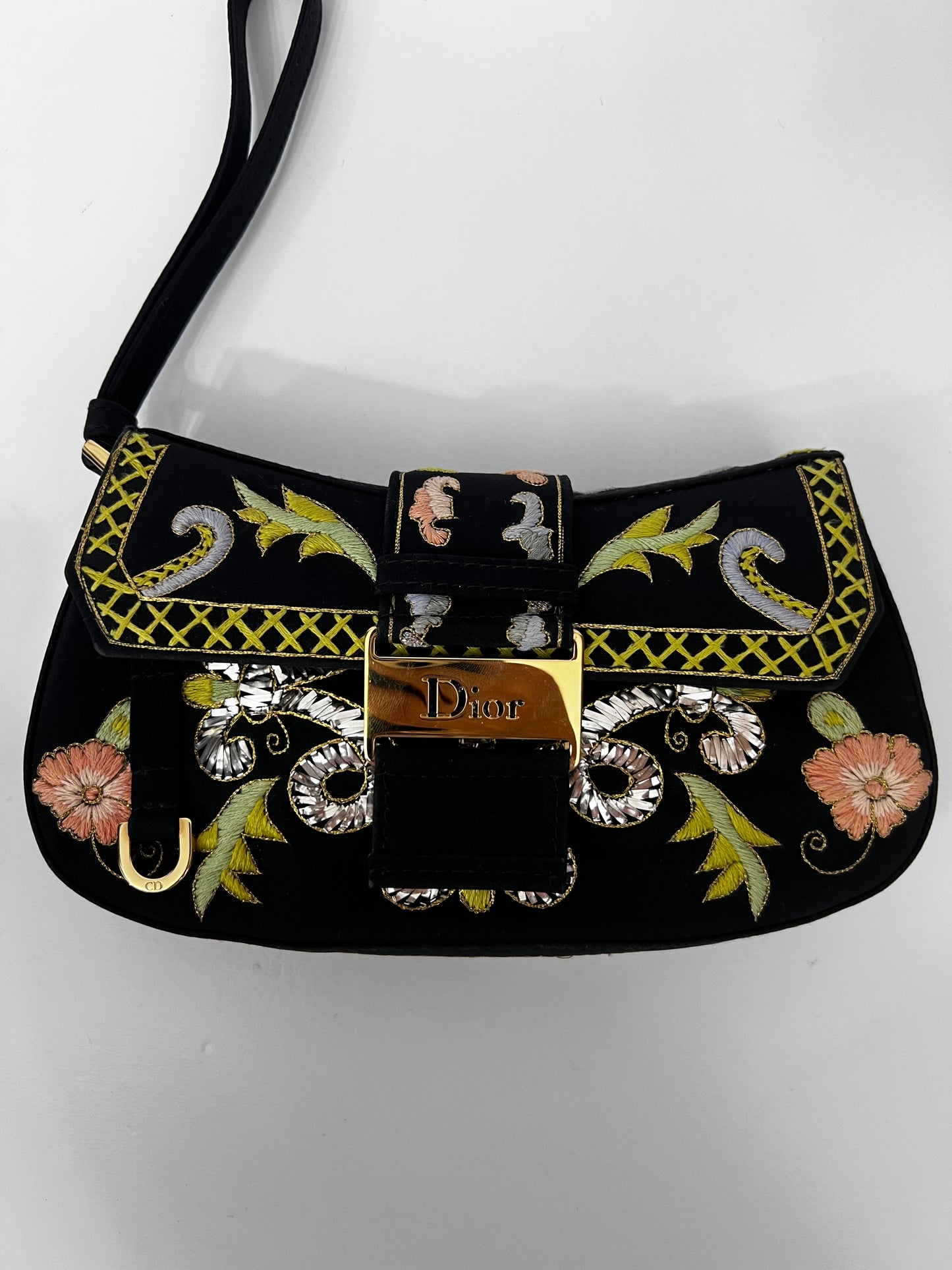 Pre-Owned Dior limited edition embroidered clutch