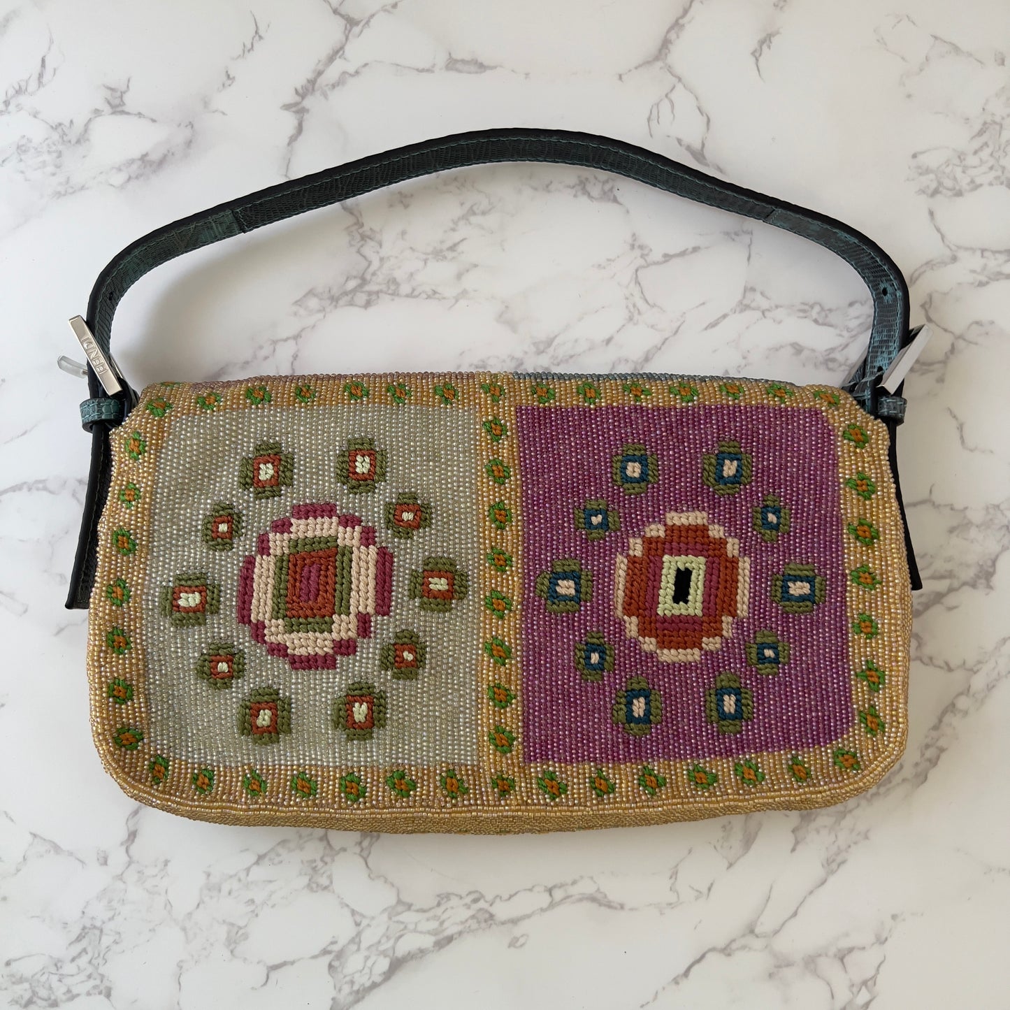 Fendi pre-owned 26424 Re Edition bag with multicolor embroidery