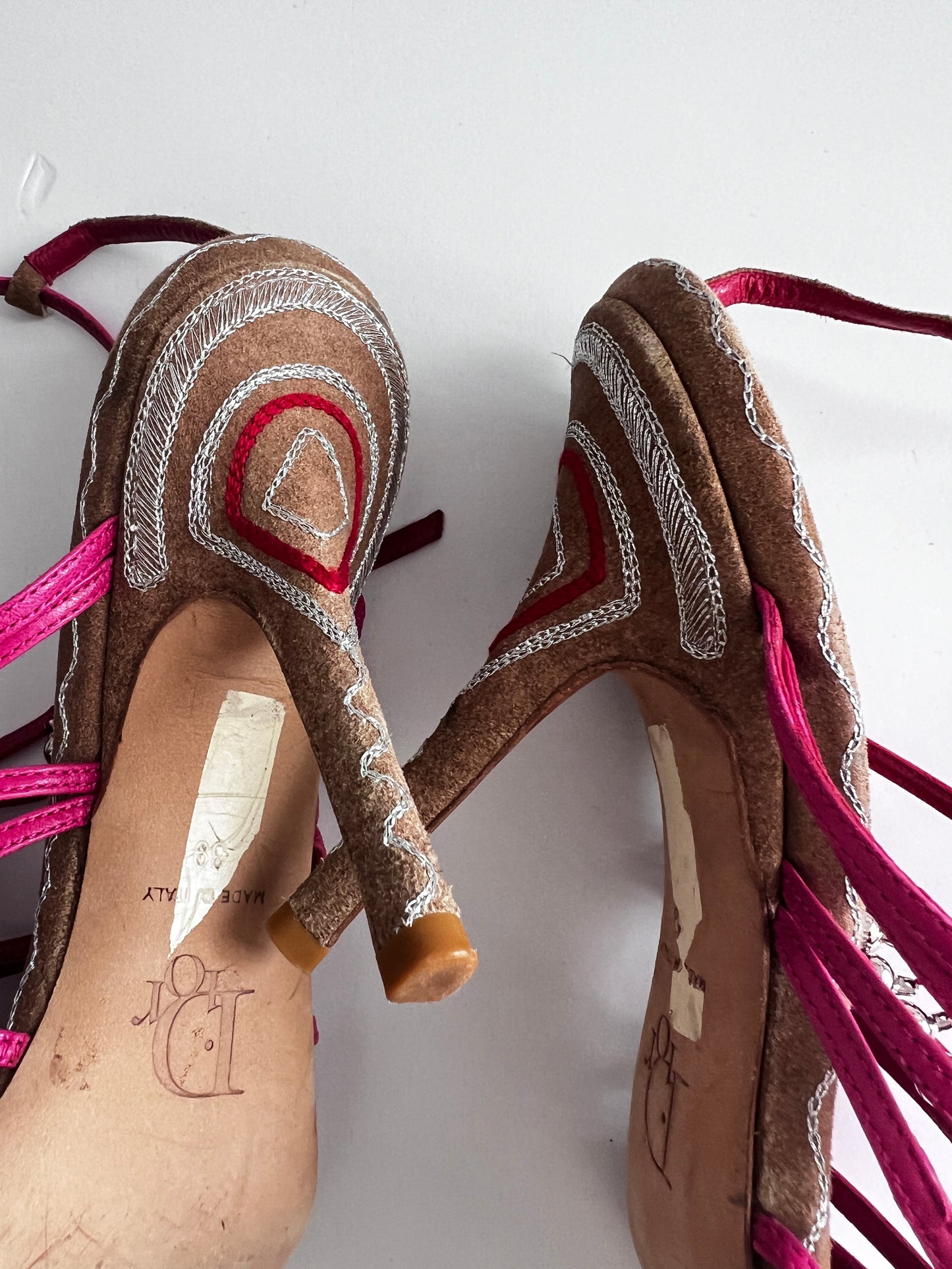 Vintgae Dior pomp bells high heels size 39