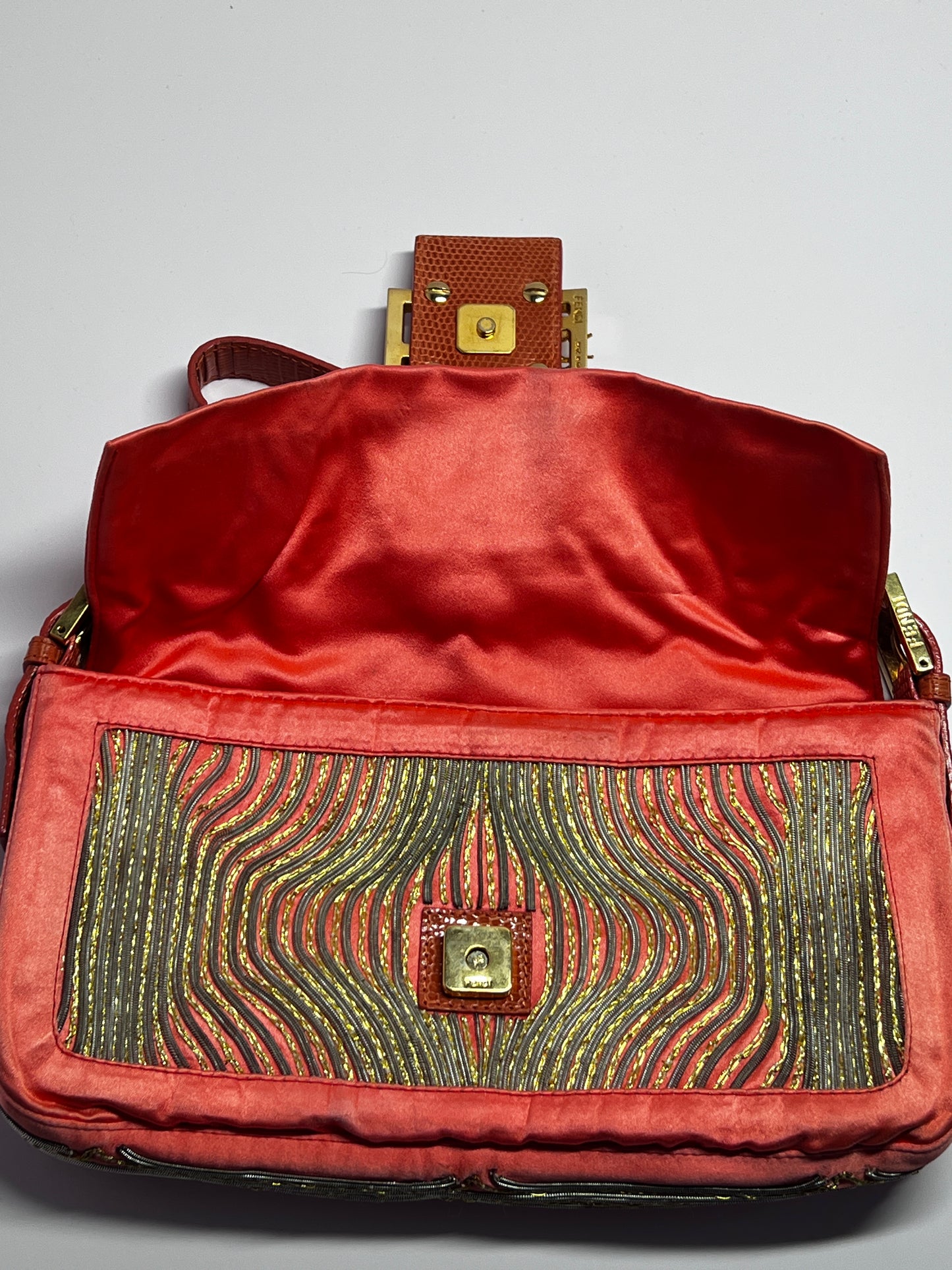 Vintage Custom Fendi Baguette – Tropical Insect Embroidery
