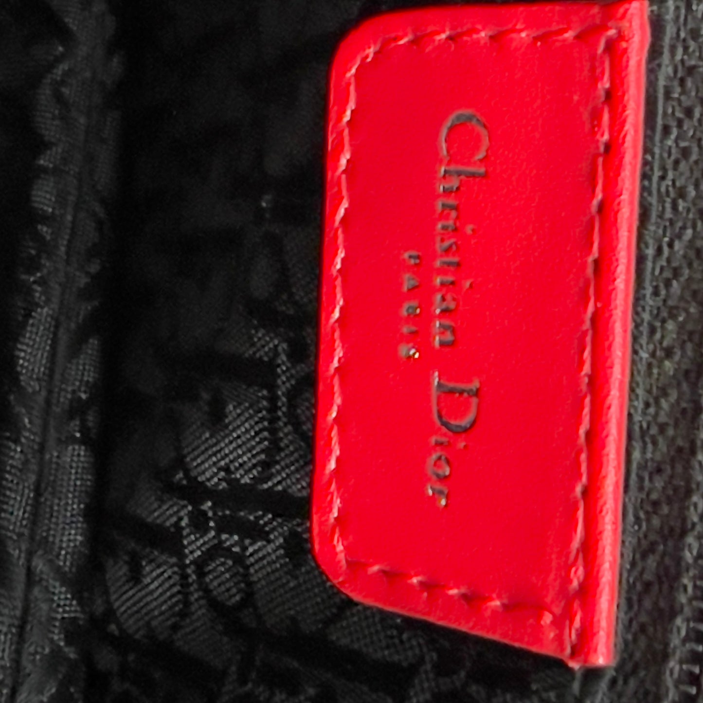 Vintage Christian Dior Red Dior Mania Saddle Bag