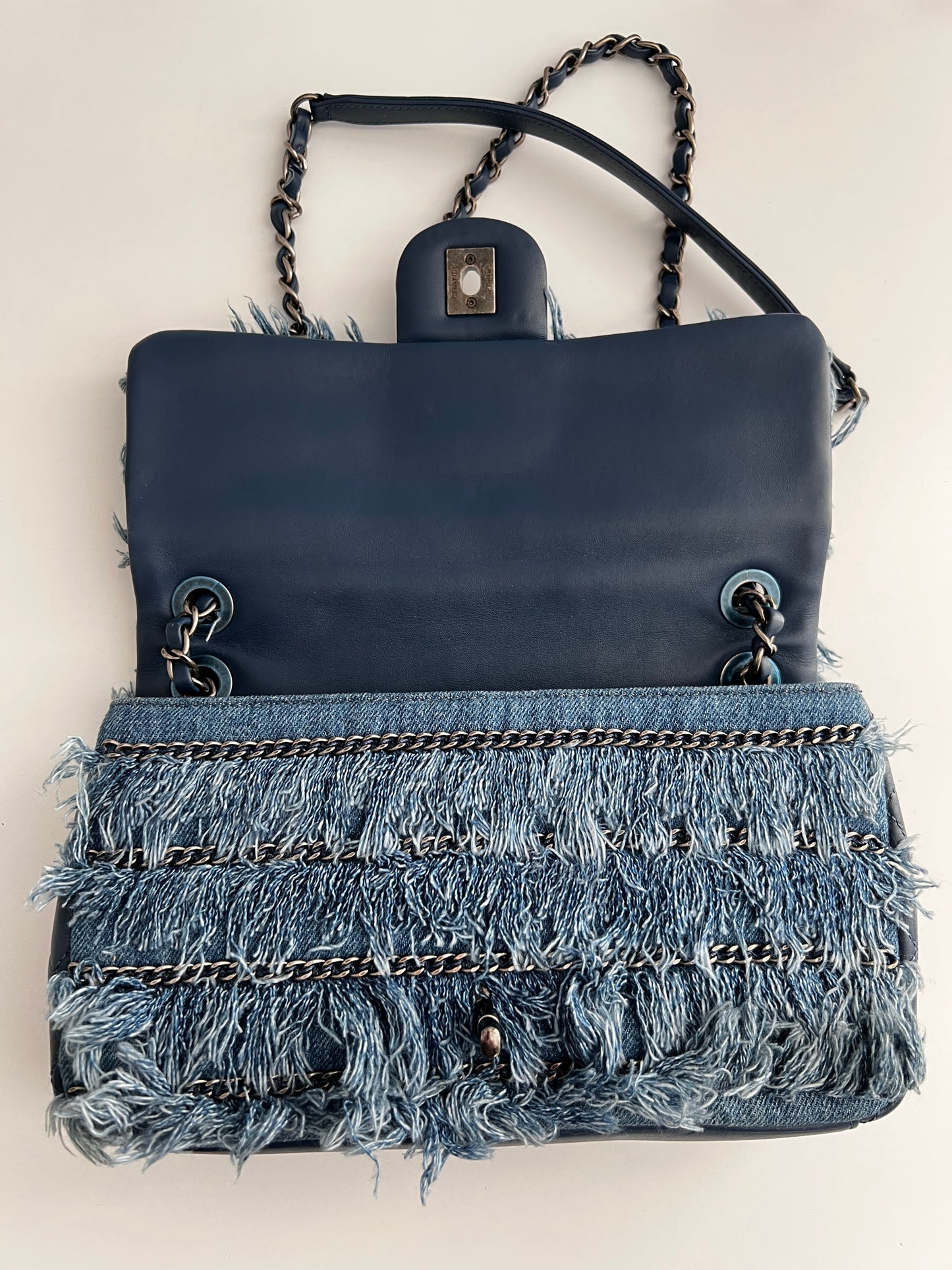 Chanel Paris-Dubai denim flap bag