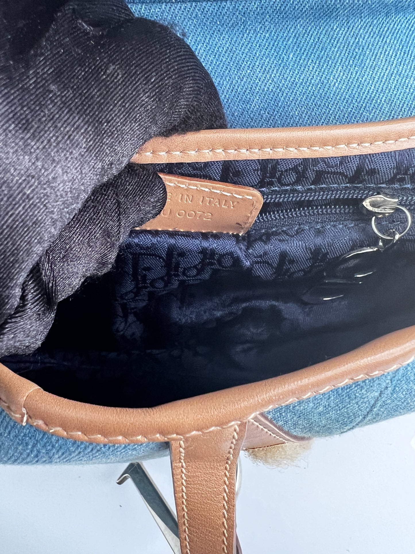 Dior denim saddle