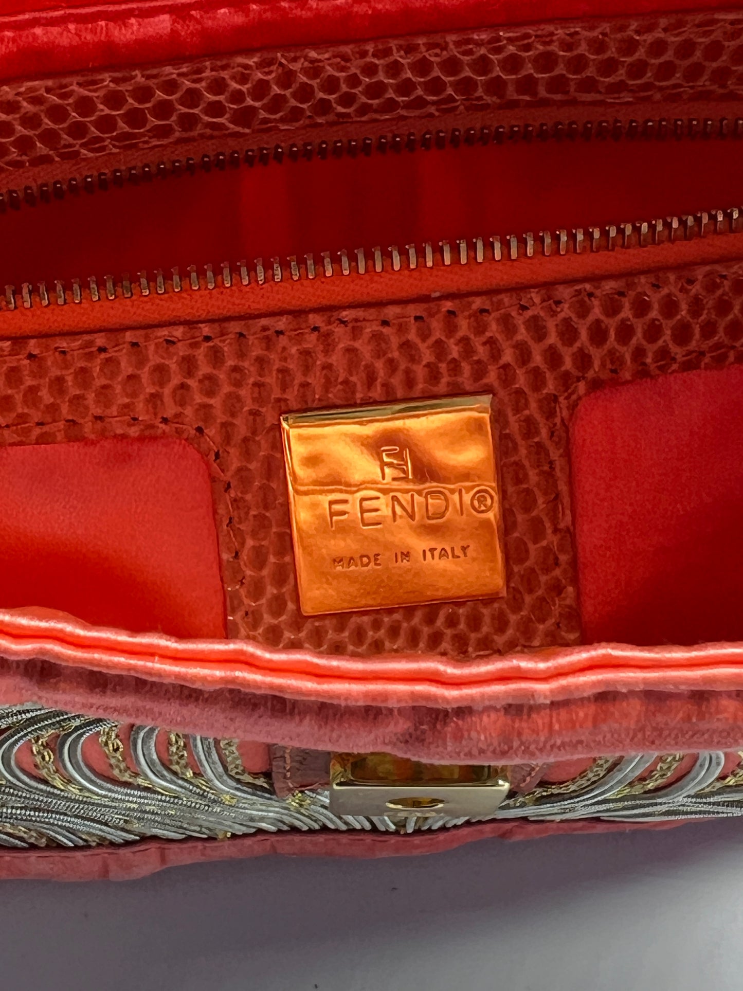 Vintage Custom Fendi Baguette – Tropical Insect Embroidery