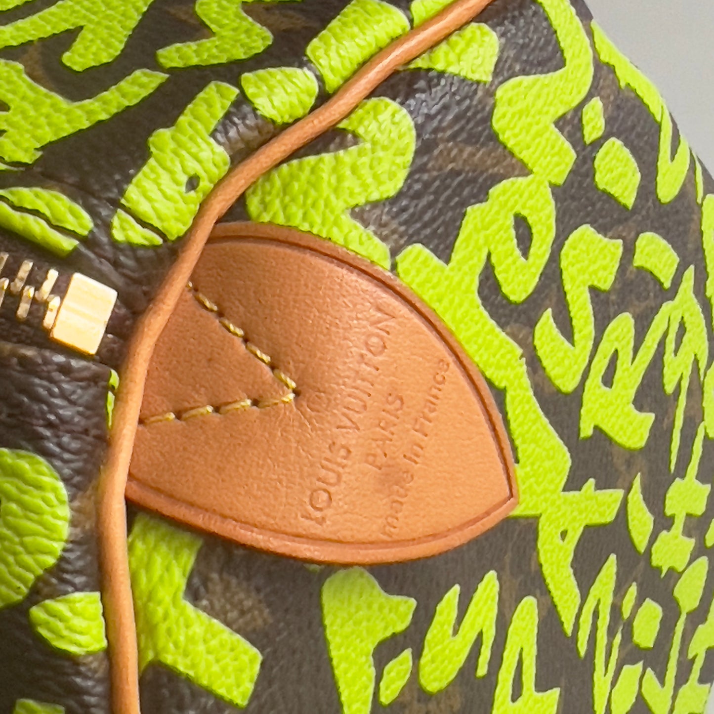 Louis Vuitton Monogram Green Graffiti Speedy 30