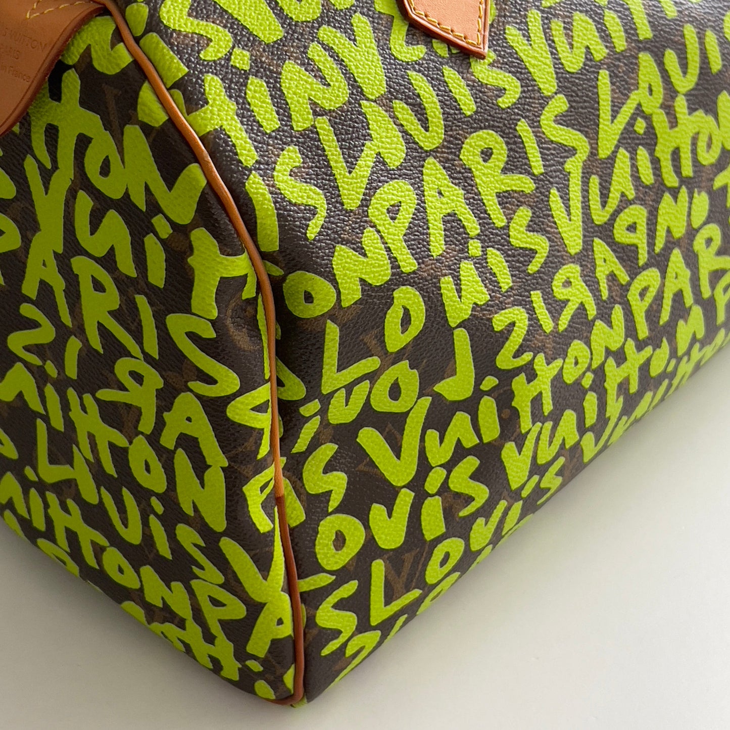 Louis Vuitton Monogram Green Graffiti Speedy 30
