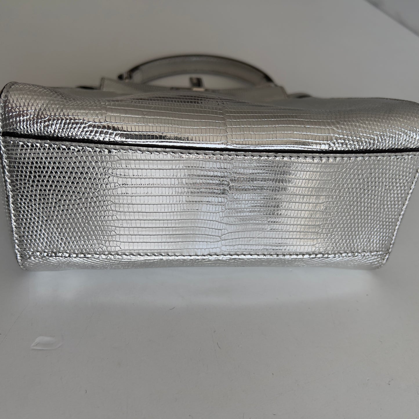 Fendi Silver Lizard Mini Peekaboo