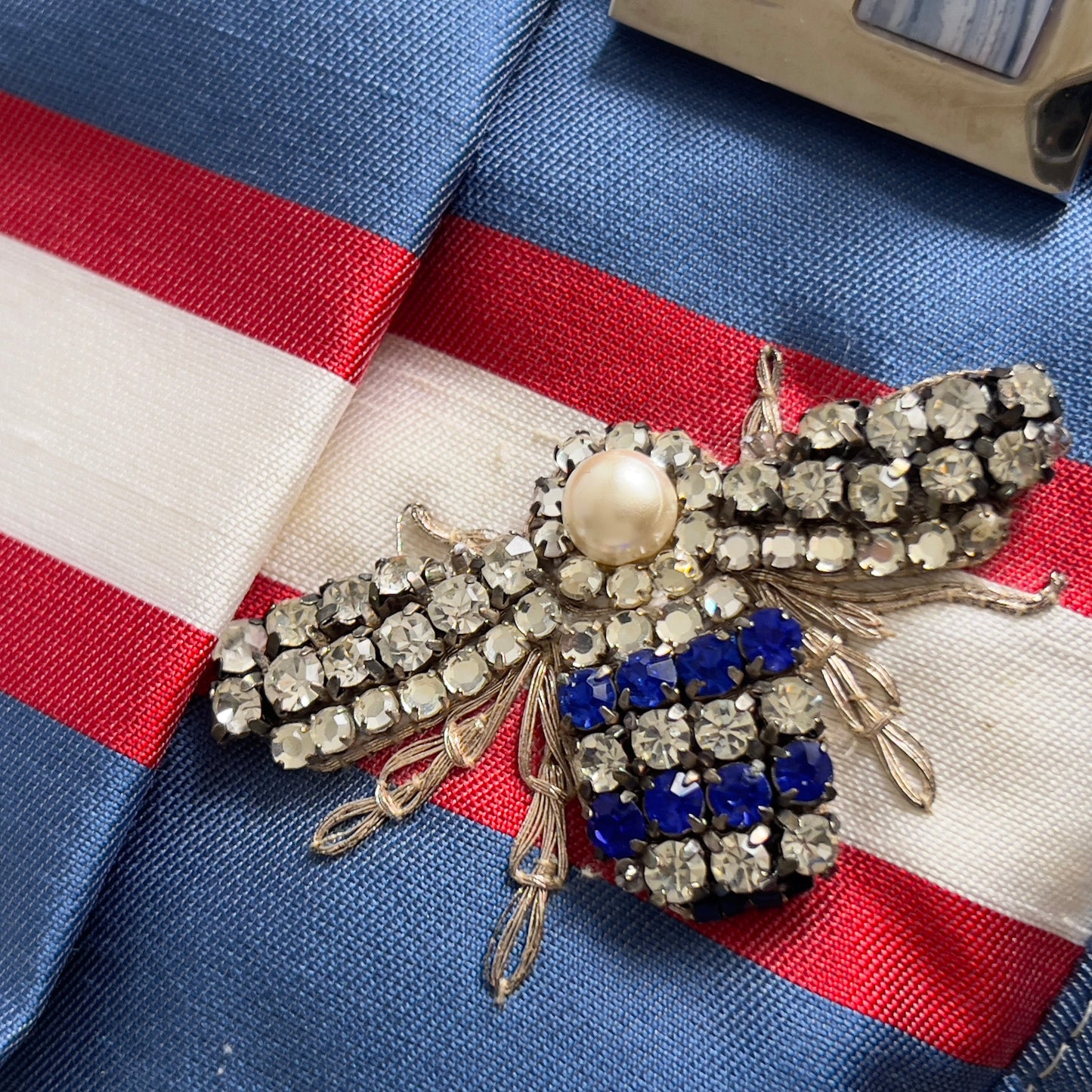 Vintage Fendi baguette Mamma insect stripes multicolor shoulder bag