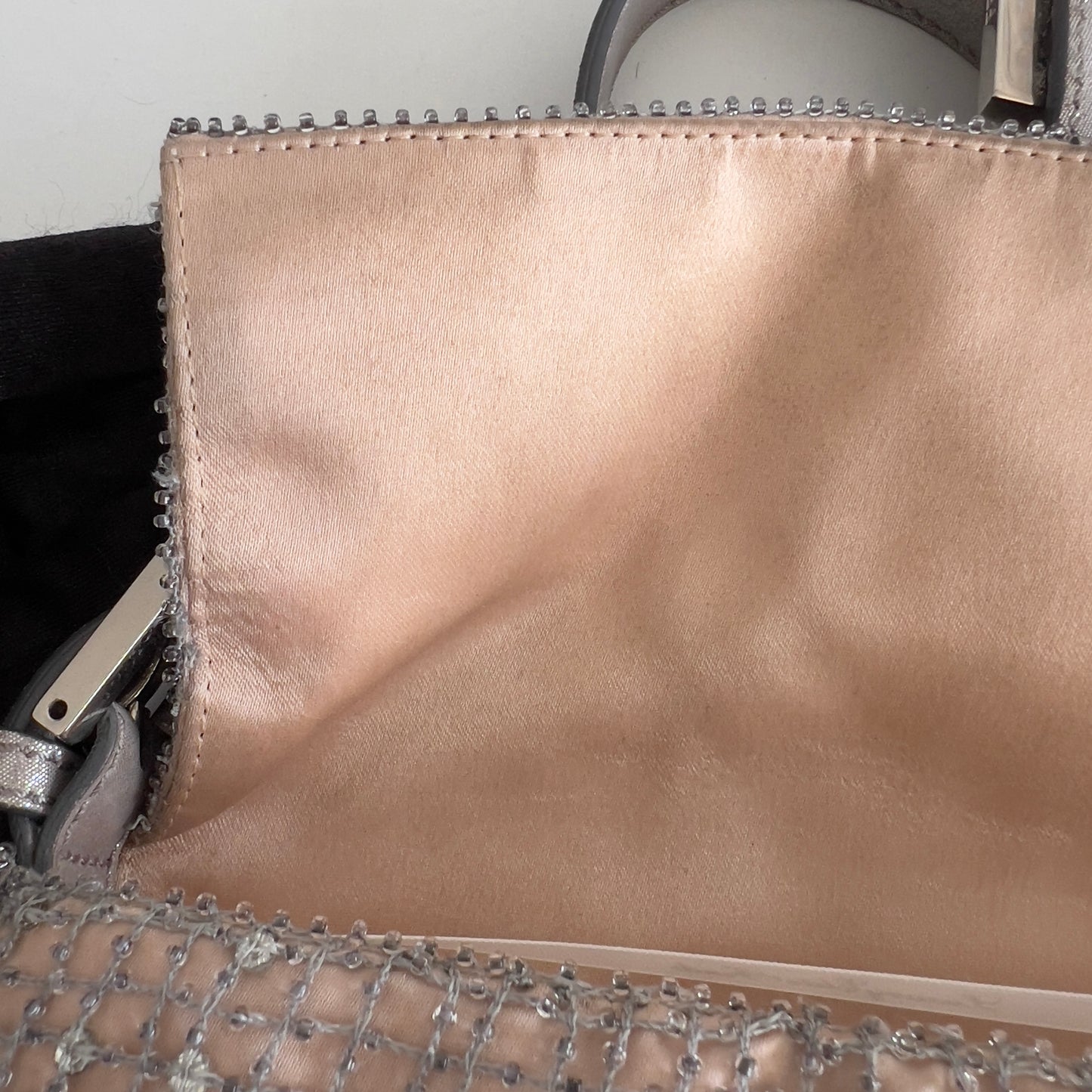 Vintage Fendi Beaded Mesh Baguette