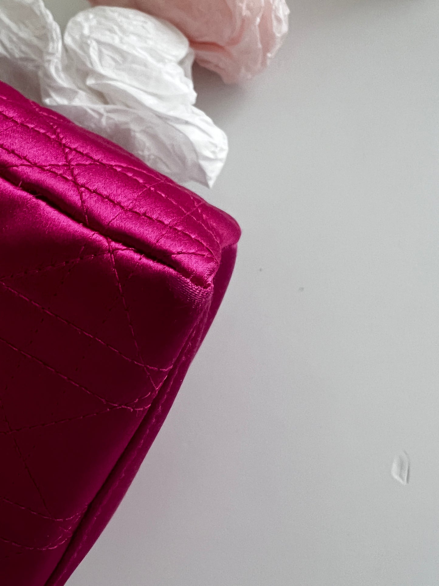Dior Vintage Lady Dior pink satin mini handle bag