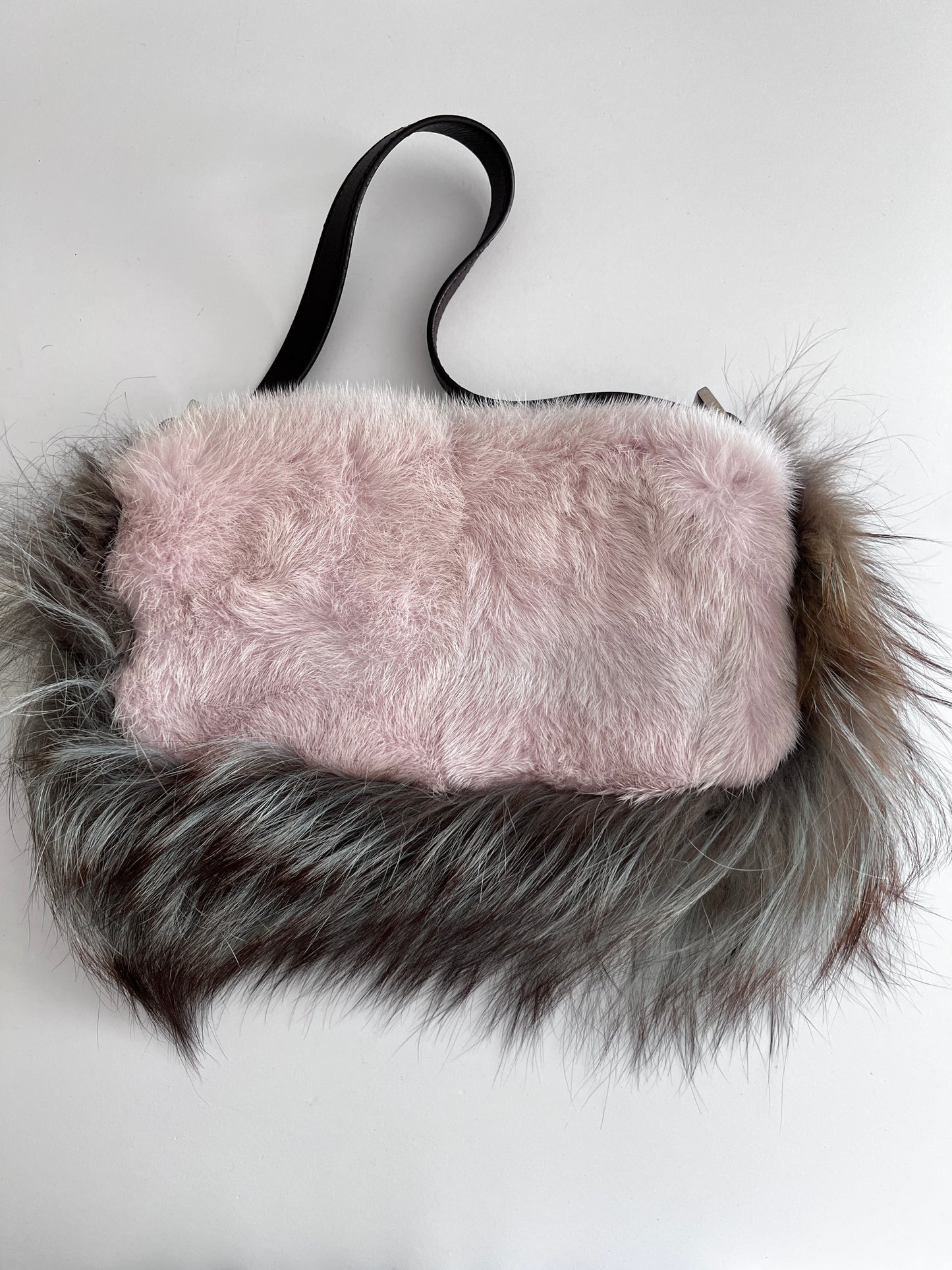 Fendi mink & fox fur baguette