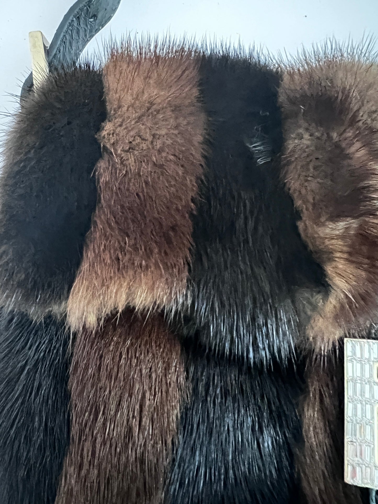 Fendi Mink stripes baguette