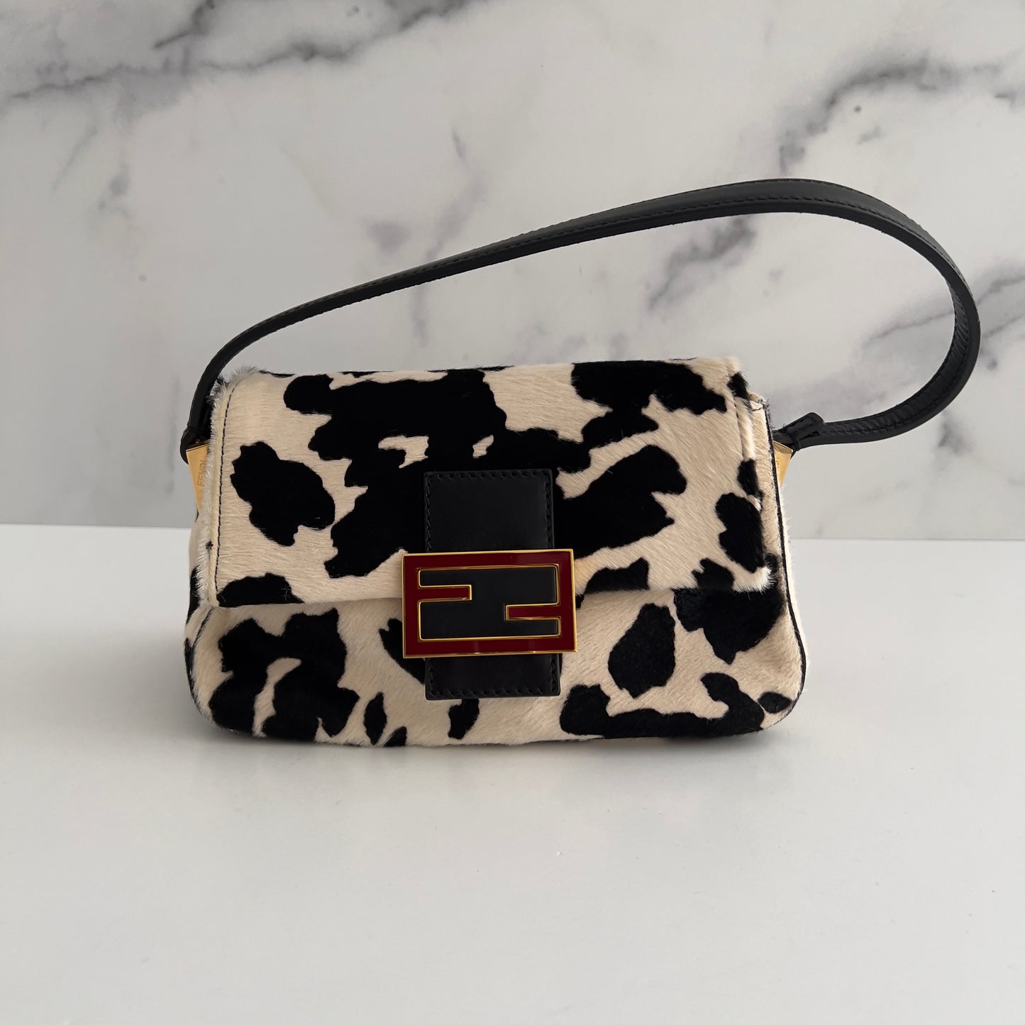 Fendi Pony Hair Mini Mamma Baguette
