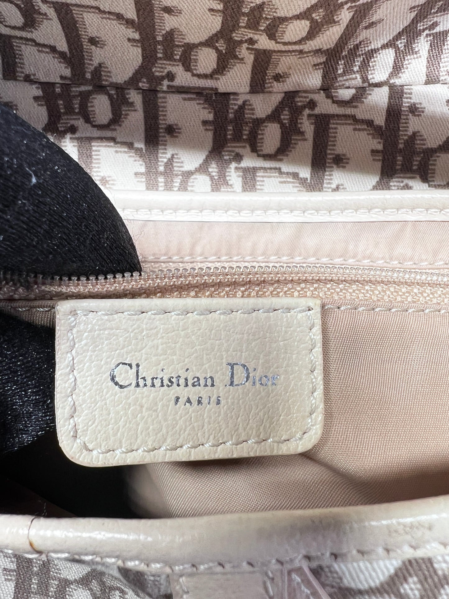Vintage Dior embroidered Diorissimo saddle bag