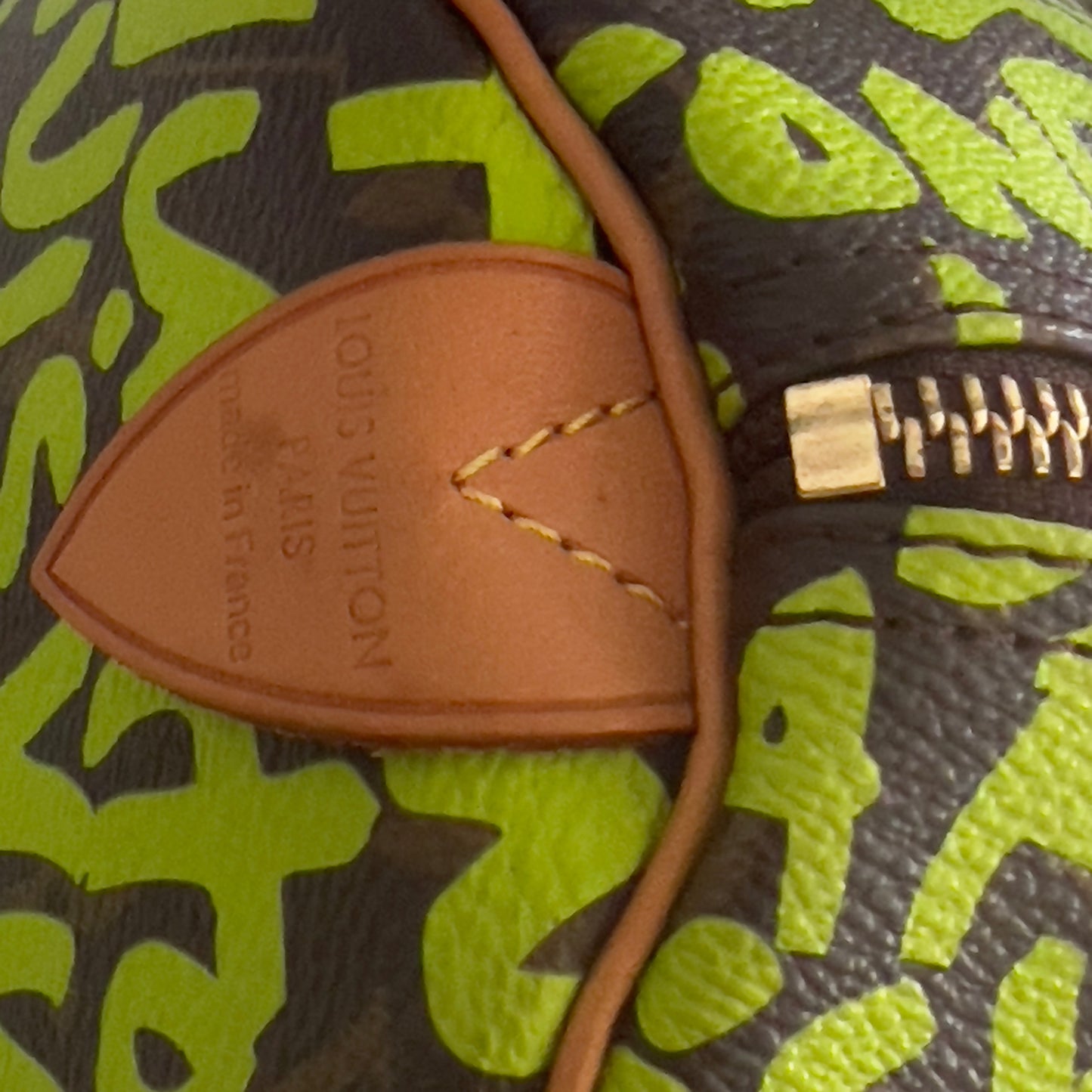 Louis Vuitton Monogram Green Graffiti Speedy 30
