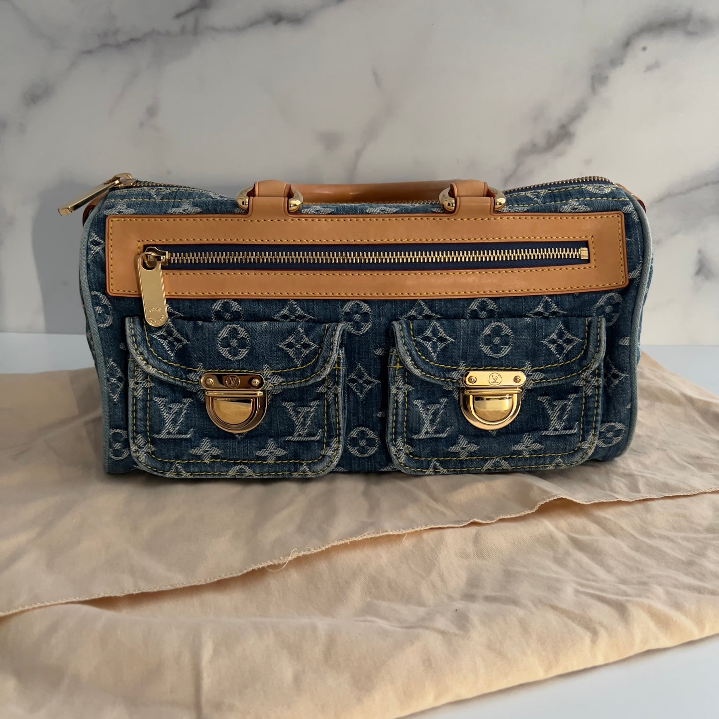 Vintage Louis Vuitton Neo Speedy Blue Bag