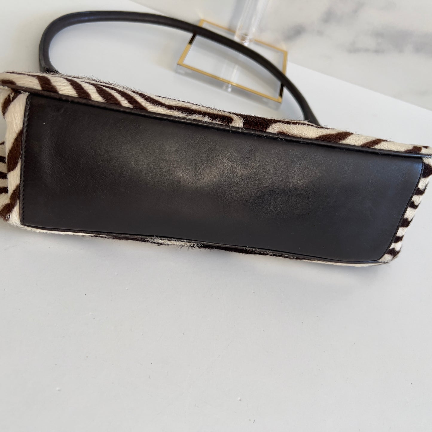 Vintage Prada Zebra Print Ponyhair Shoulder bag