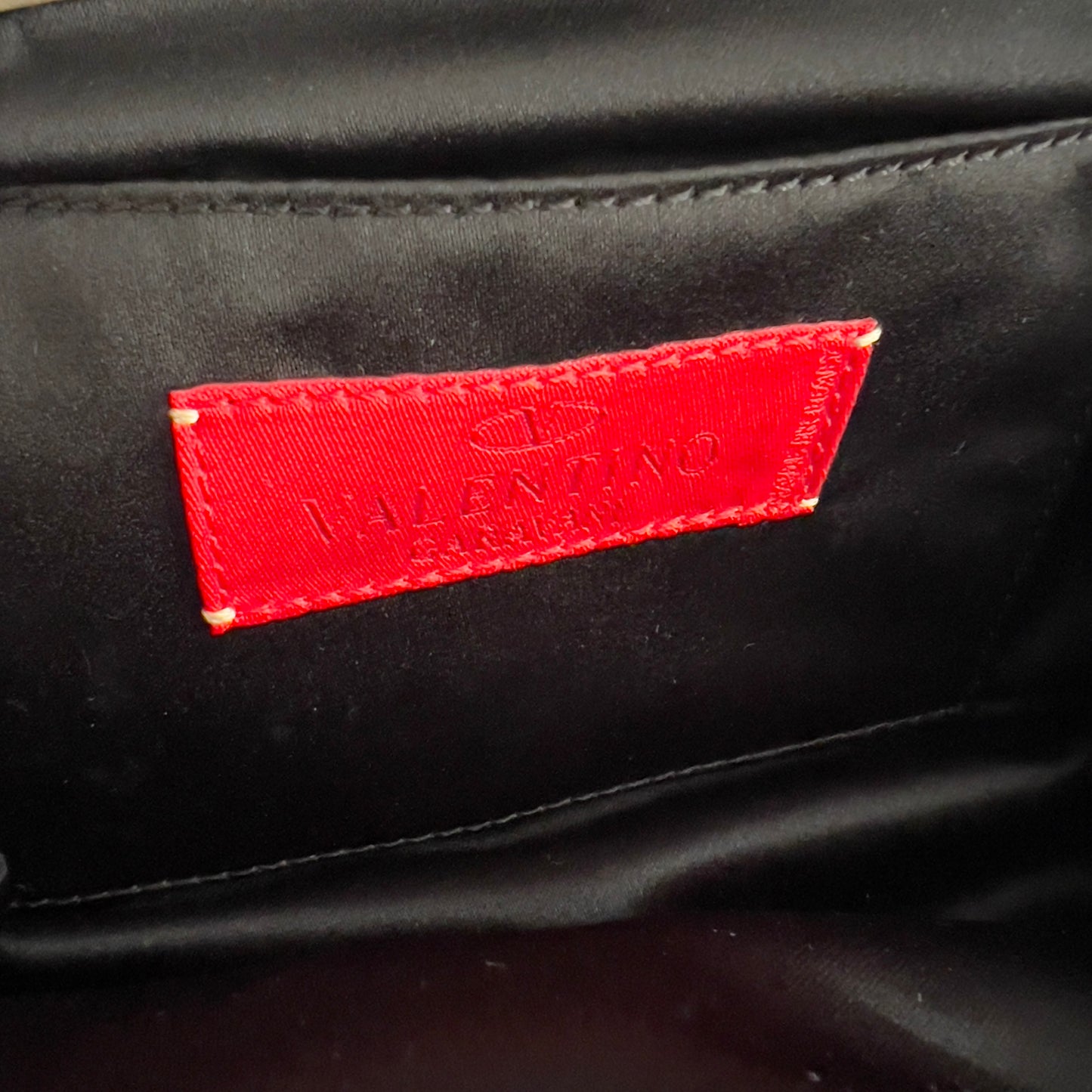 Vintage Valentino Black Mink Fur Evening Bag