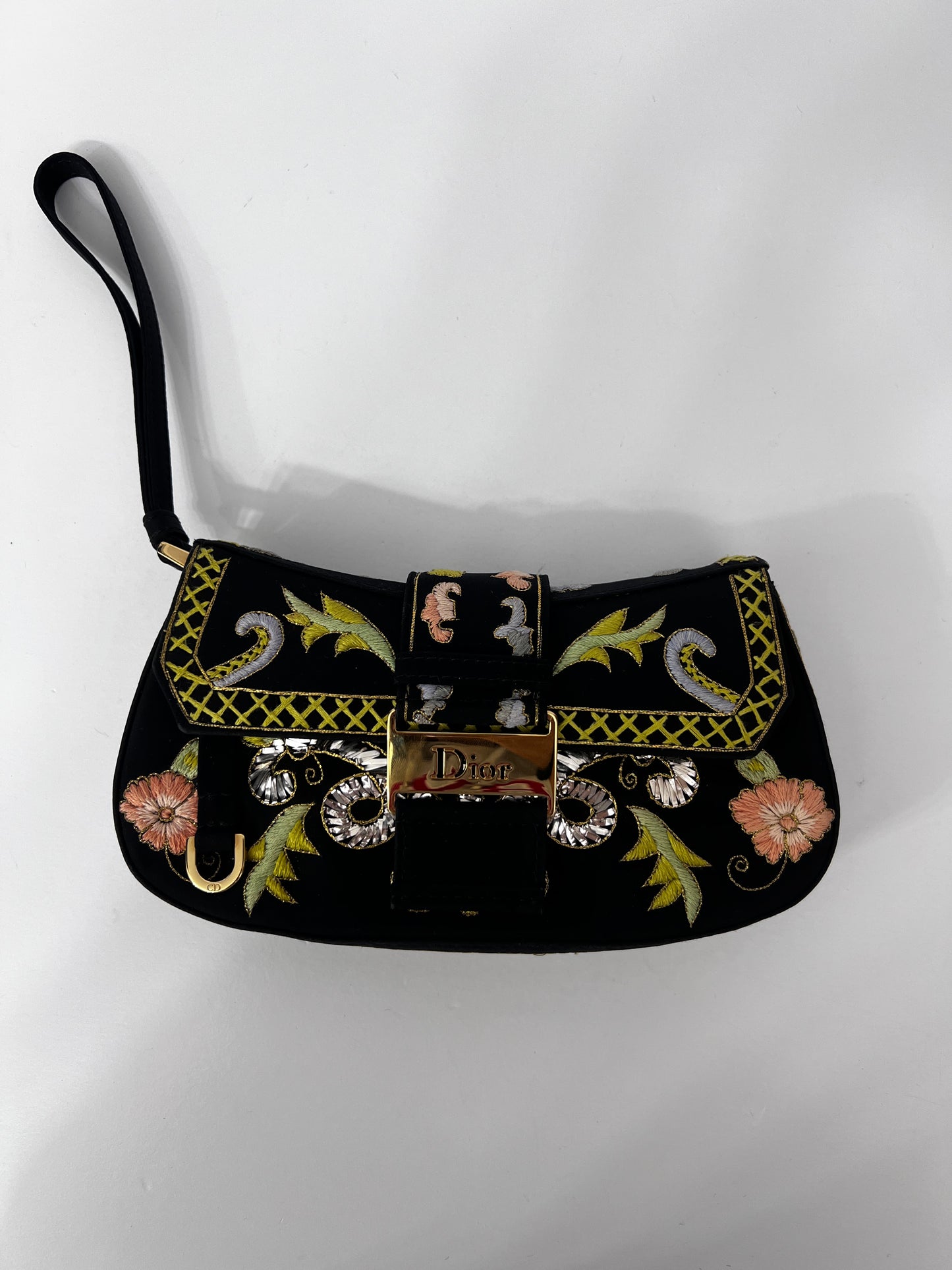 Pre-Owned Dior limited edition embroidered clutch