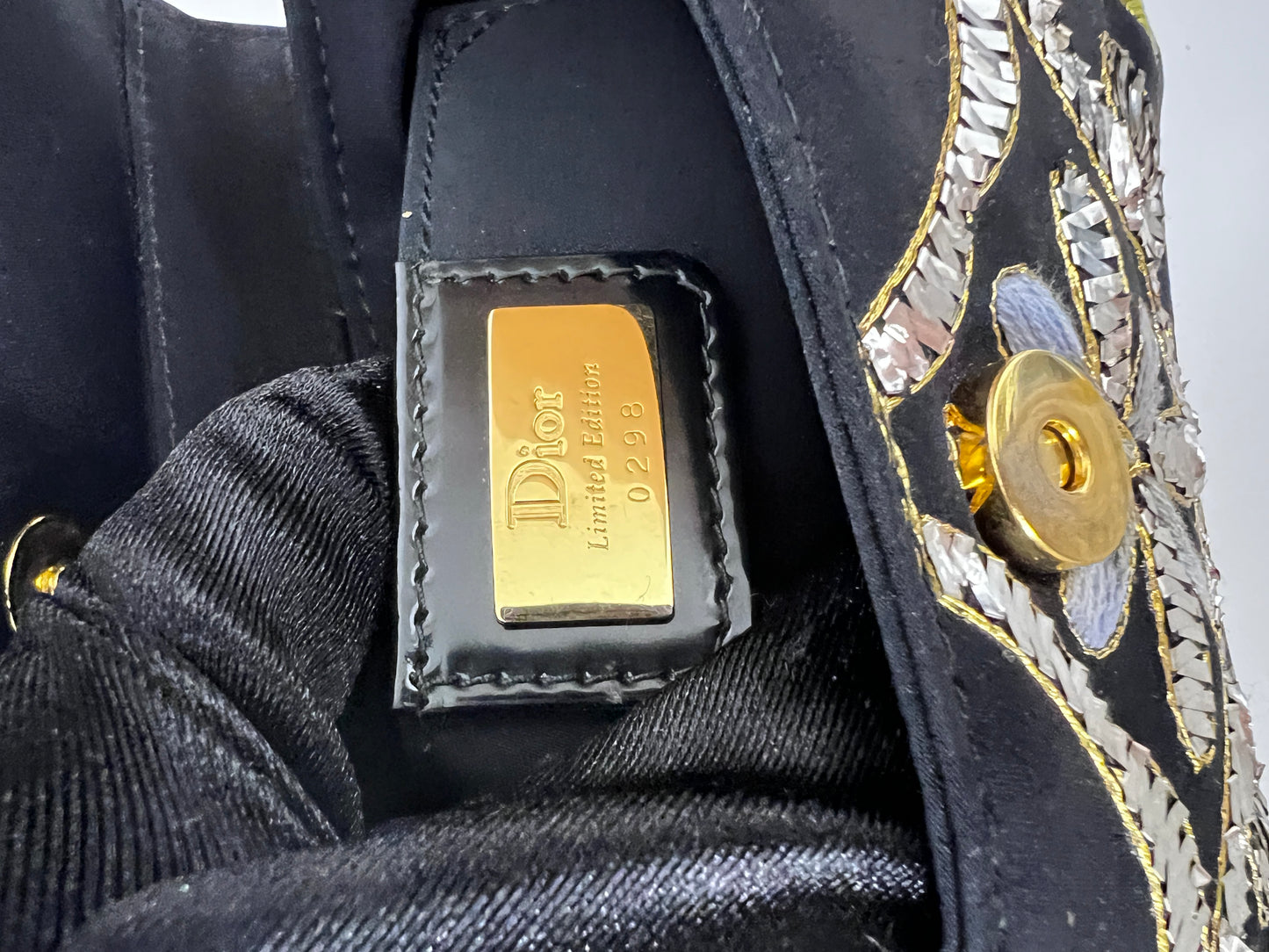 Pre-Owned Dior limited edition embroidered clutch