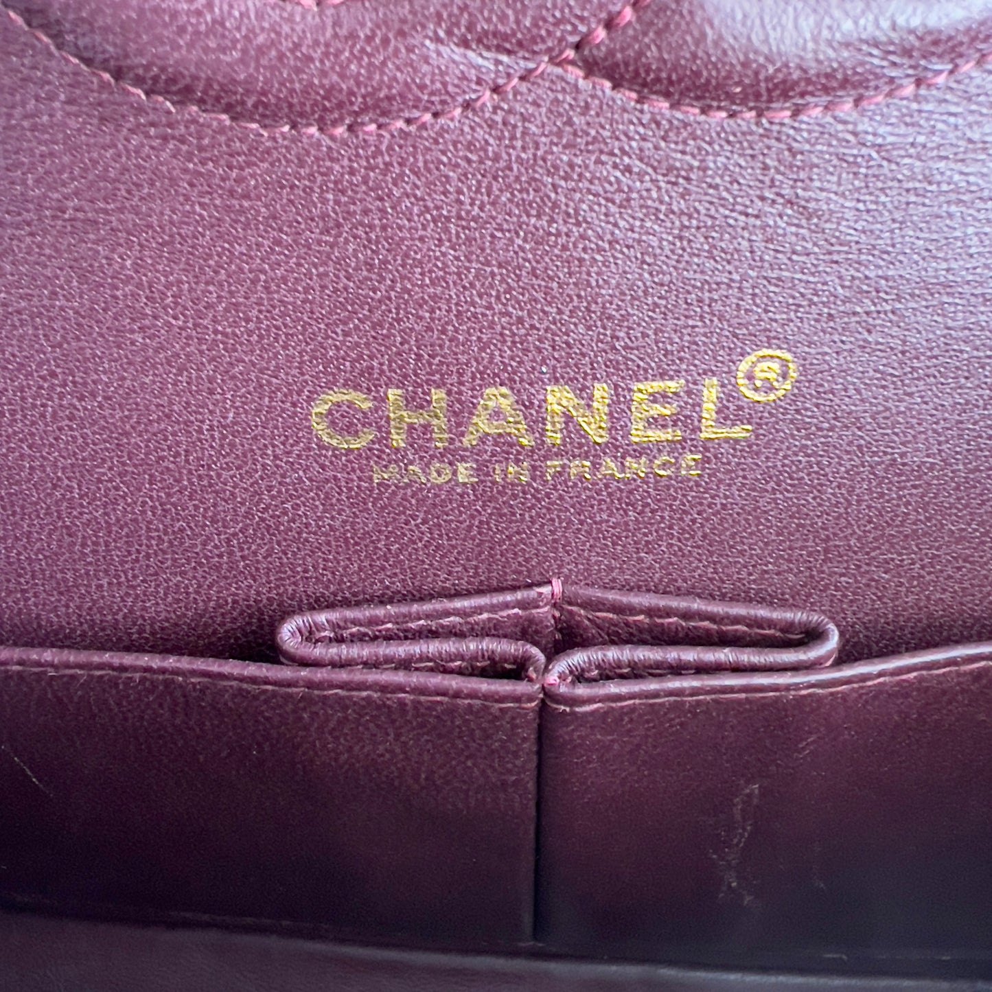 Vintage Chanel Burgundy Caviar Medium Double Flap Bag
