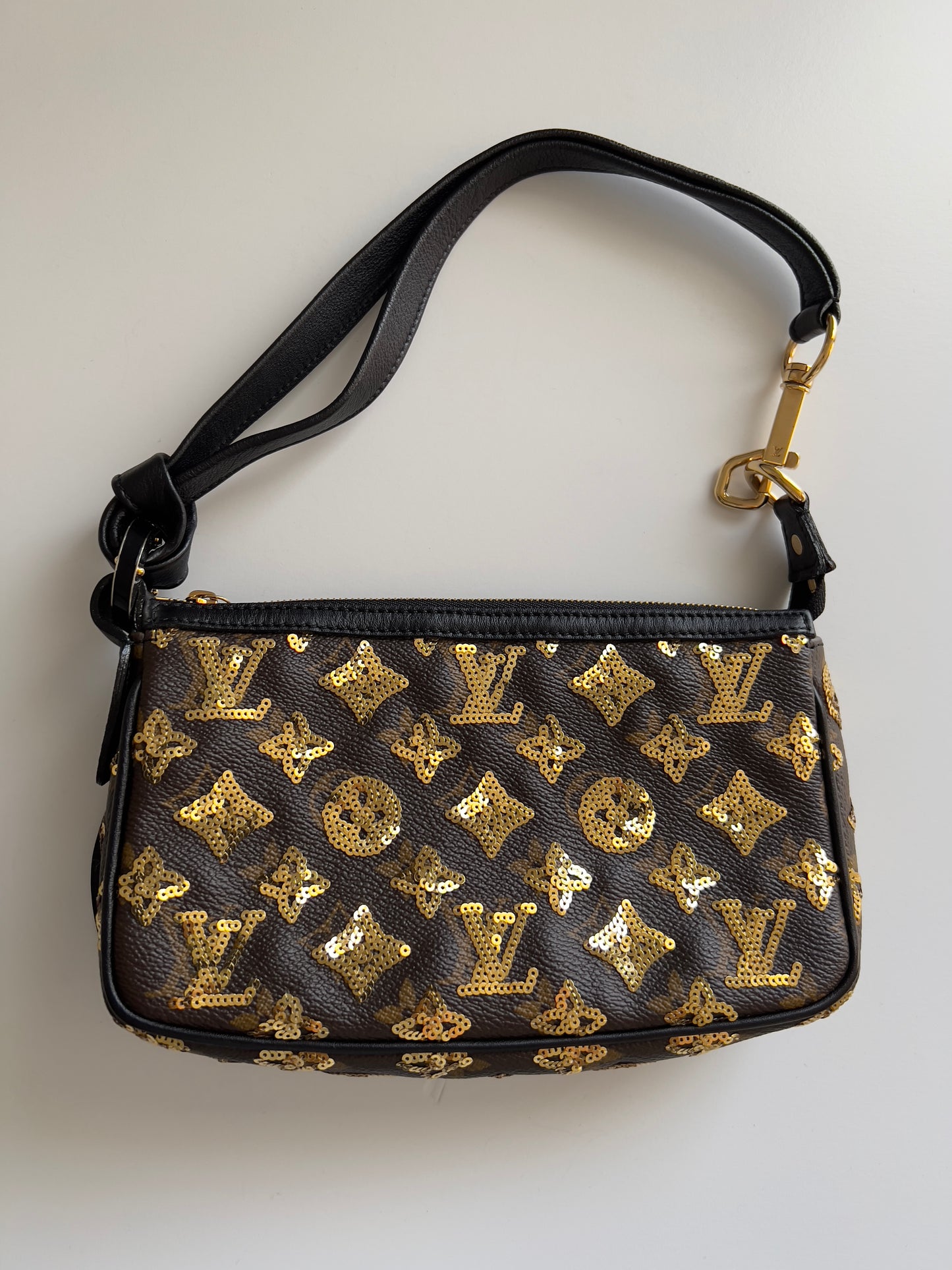 Pre-Owned Louis Vuitton monogram eclipse pochette accessories big size