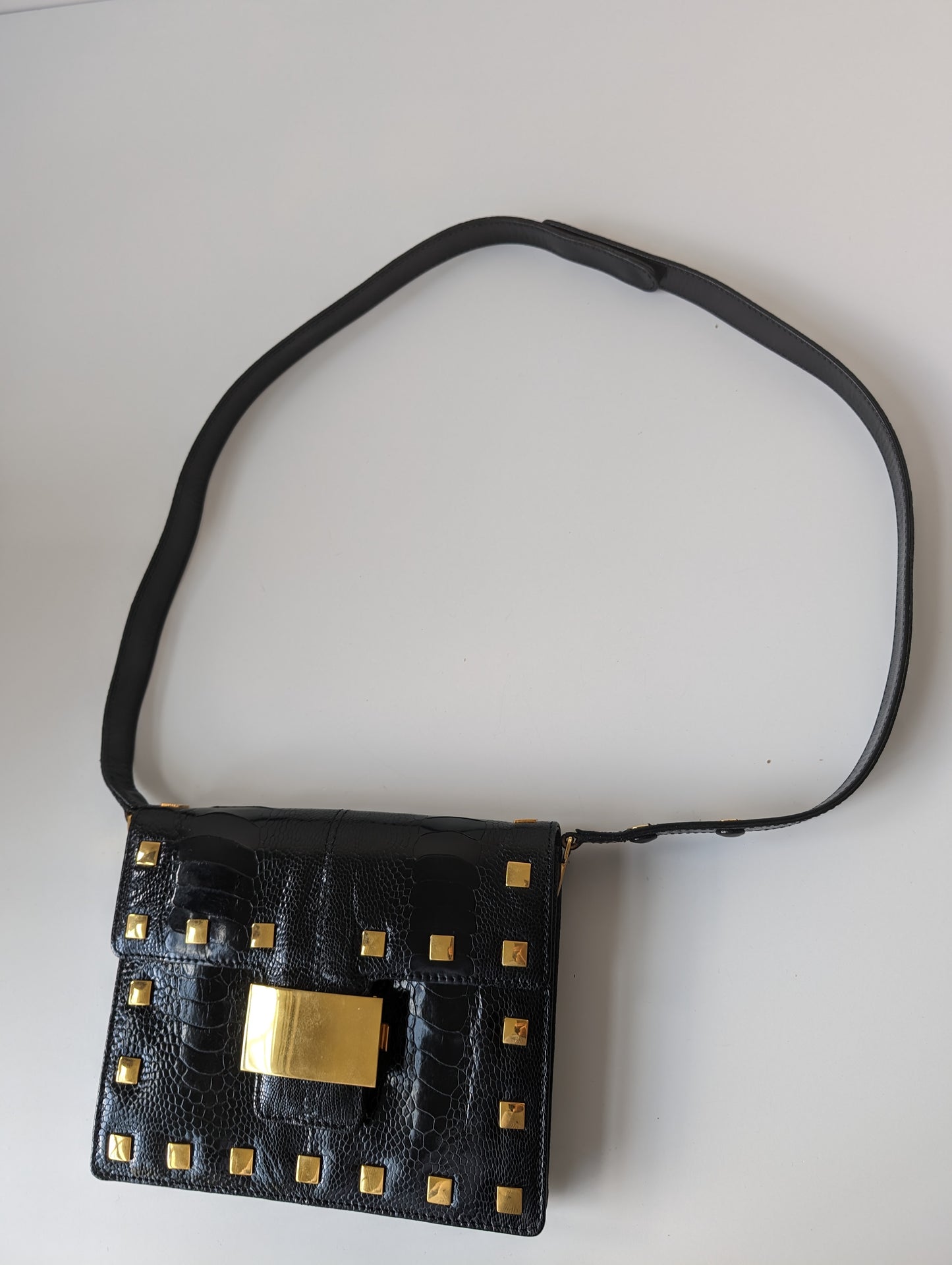 Pre-Owned Fendi Vintage exotic leather two way bag