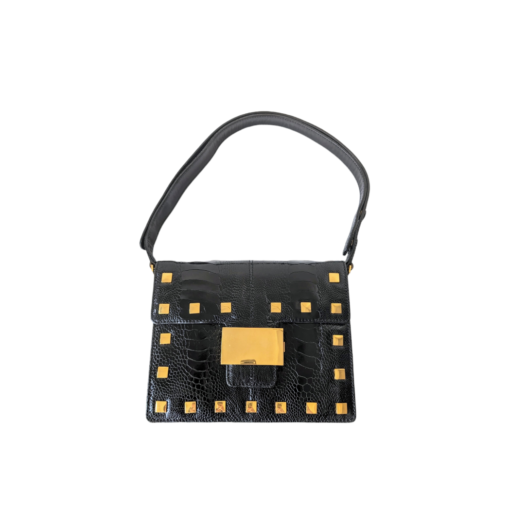 Pre-Owned Fendi Vintage exotic leather two way bag