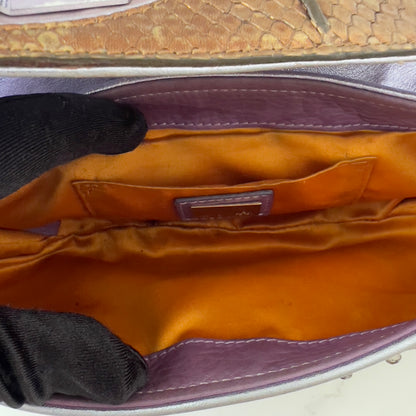 Vintage FENDI Mirror Vanity Clutch Shoulder Bag