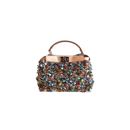 Fendi multi sequin & rhinestones peekaboo small size