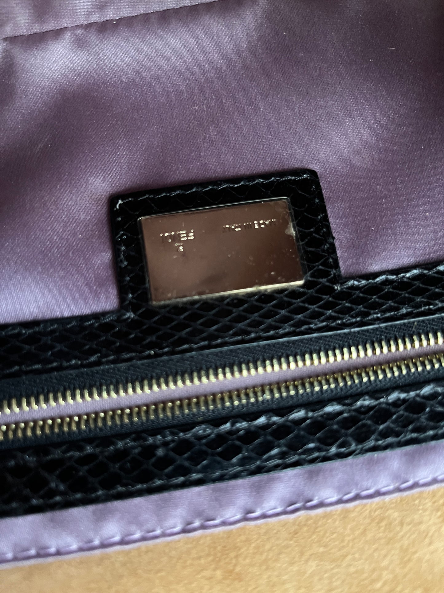 Fendi Raffia Floral Embroidered Baguette Bag