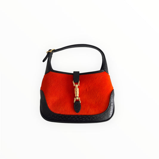 Gucci Mini Calf Hair Jackie 1961 orange