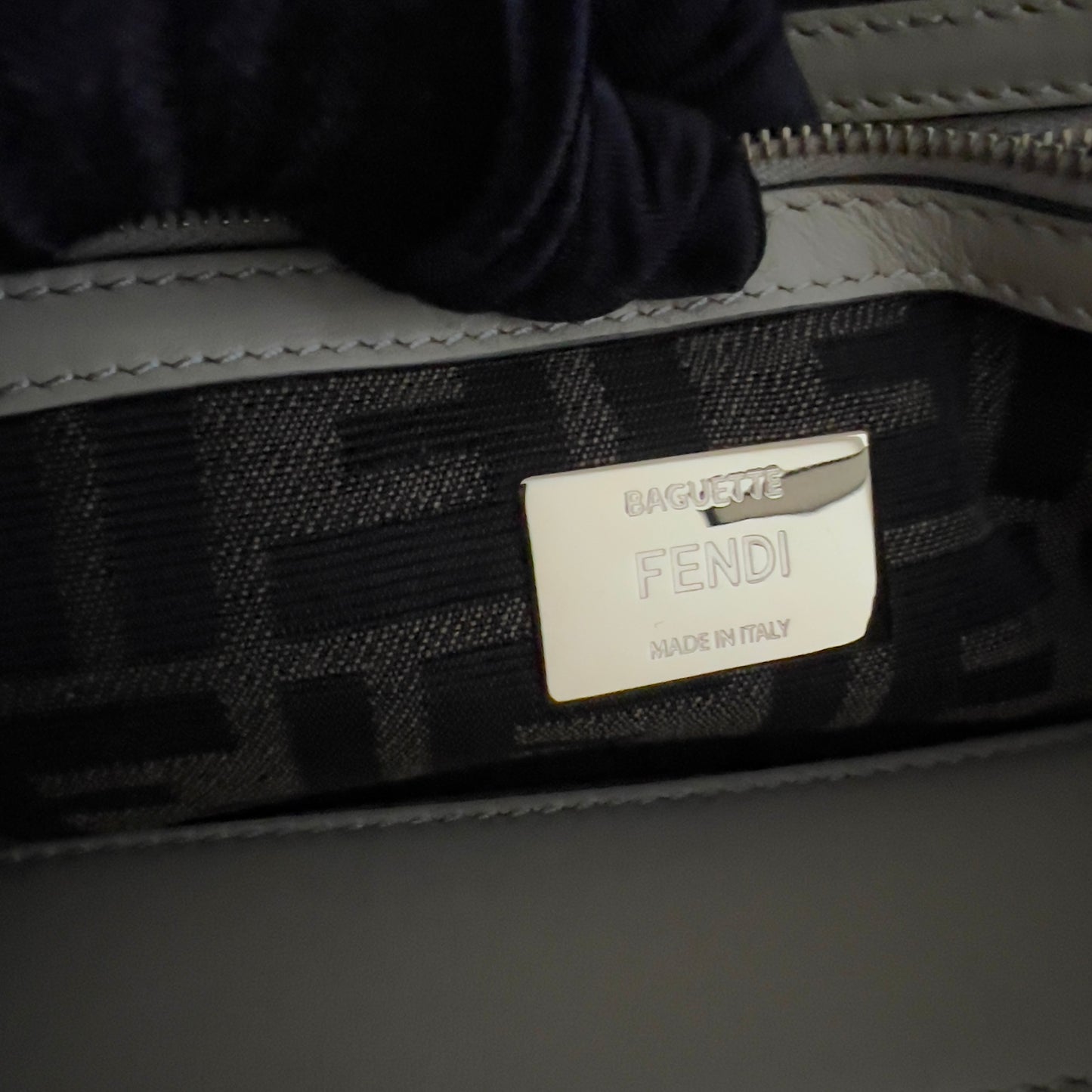 NWT! Fendi Raffia & Sequin Baguette