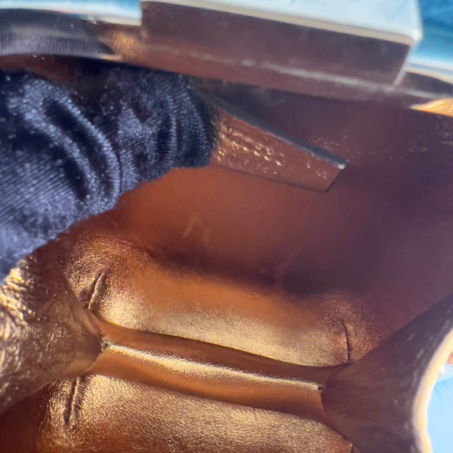 Vintage Gucci Blue Mink Fur Box