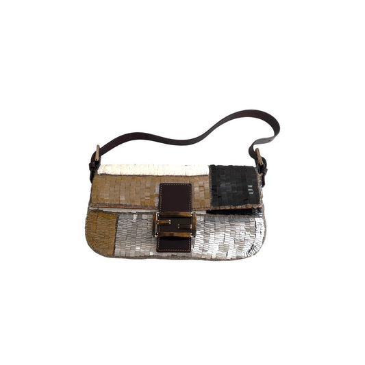 Fendi Multicolor Sequin Baguette