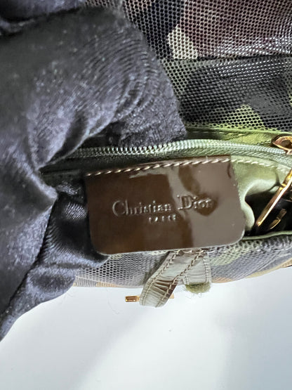 Extremely rare small size Dior camouflage saddle bag