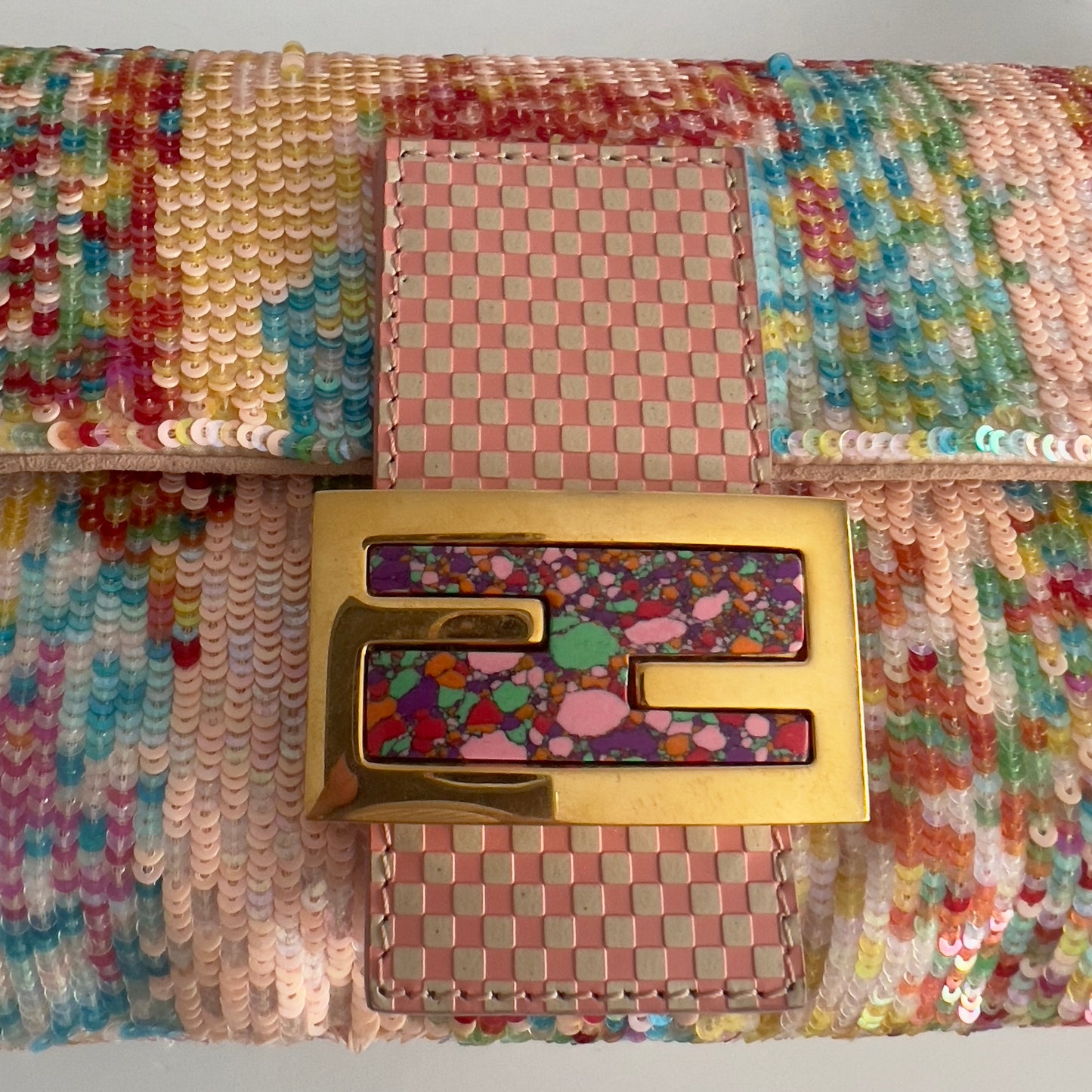 Fendi baguette rainbow sequin from 2013 shoulder bag