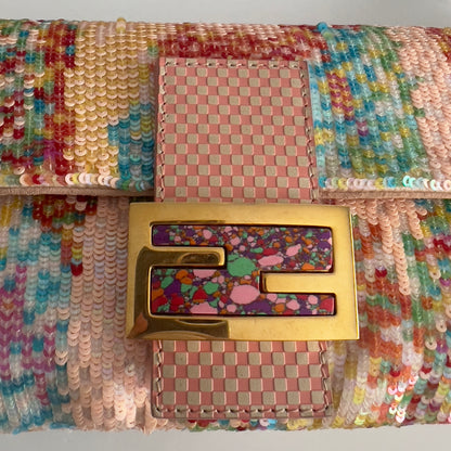 Fendi baguette rainbow sequin from 2013 shoulder bag