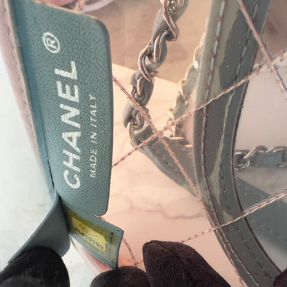 Chanel 18S Coco Splash Pastel Rainbow PVC Medium Flap Bag