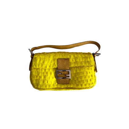 Vintage Fendi lemon sequin baguette