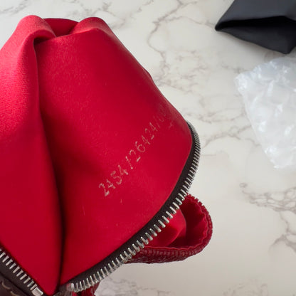 Vintage Fendi Red Beaded Baguette